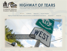 Tablet Screenshot of highwayoftears.org